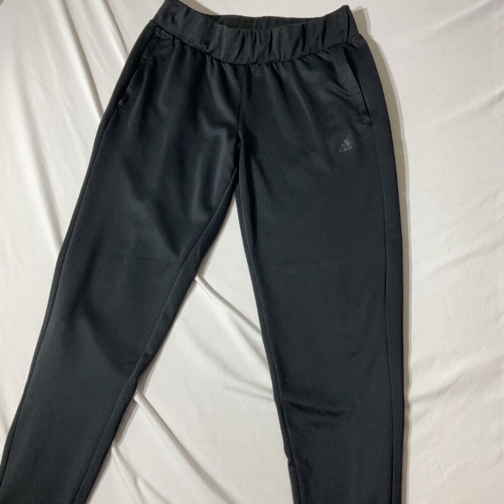 Women XL Adidas Black Athletic Jogger Pants With Elastic Waistband & Pockets